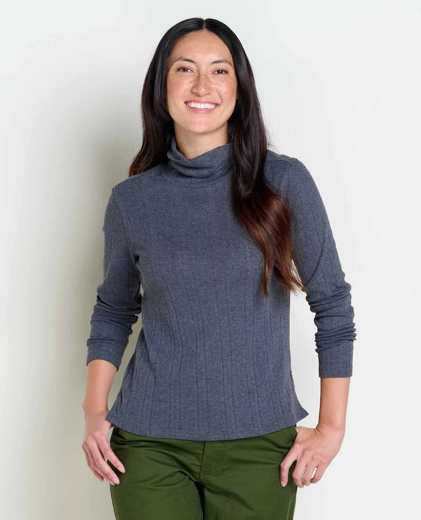 Foothills Pointelle Long Sleeve Turtleneck - SALE