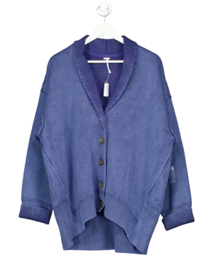 Free People Blue Chamomile Cardigan 100% Cotton UK S