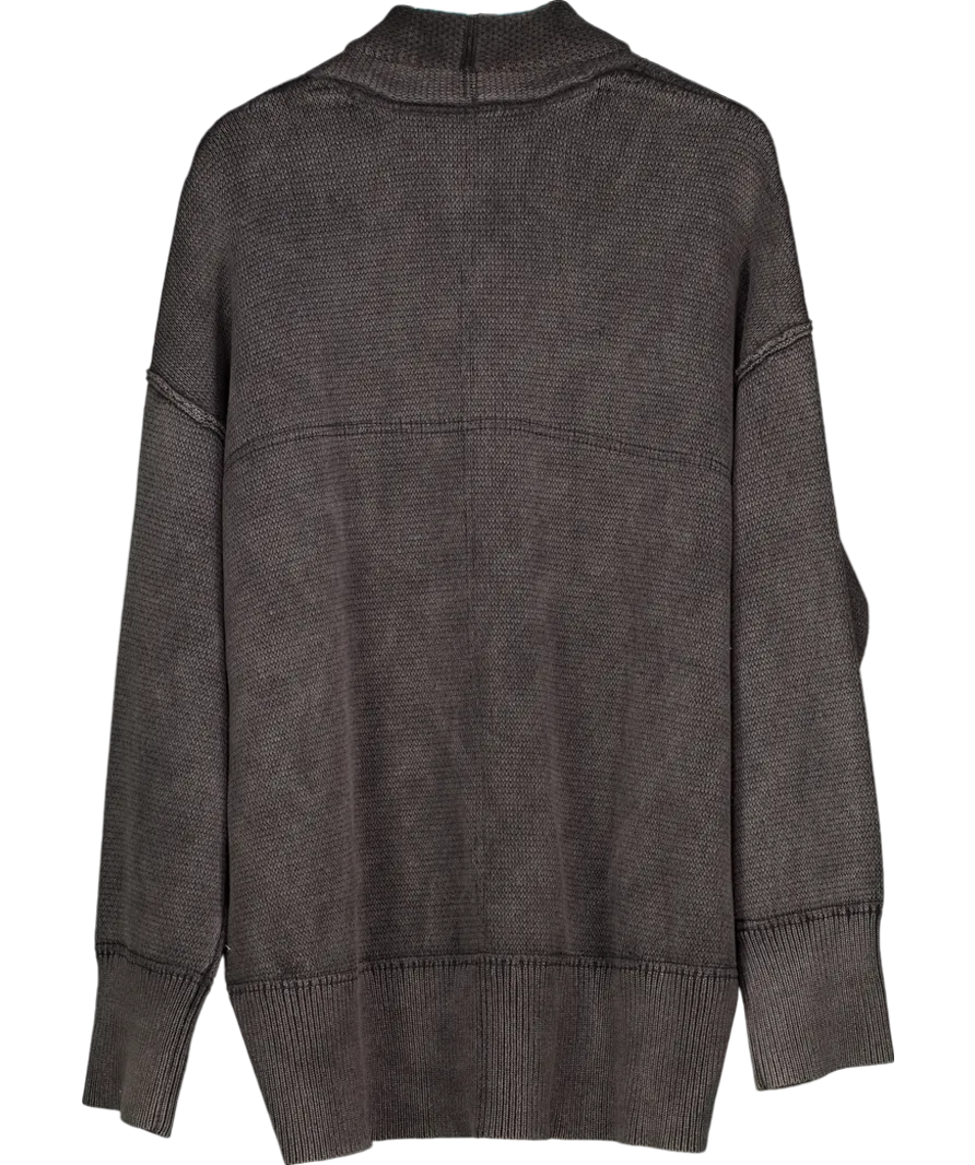 Free People Grey Chamomile Cardigan 100% Cotton UK M