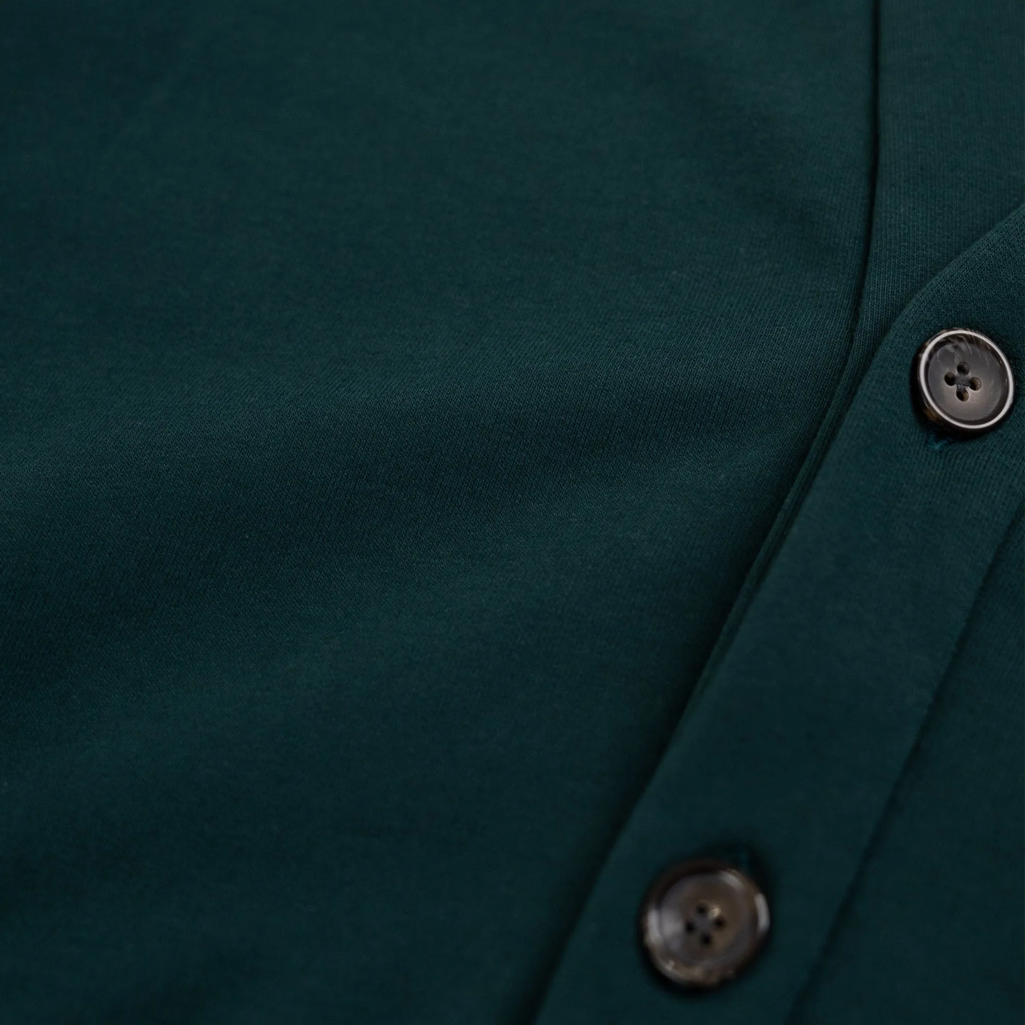 French Terry Cardigan (Forest Green)