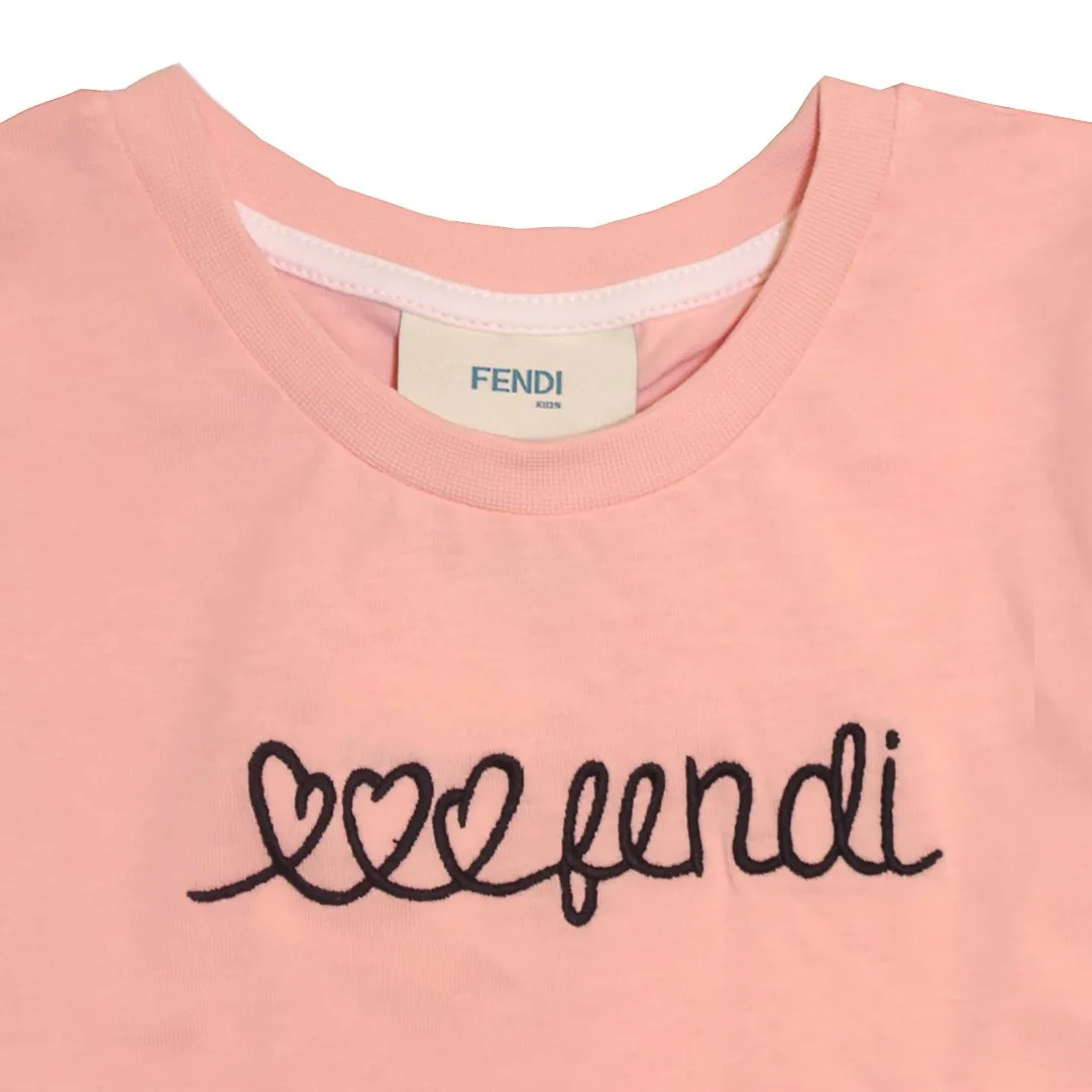Girls S/S Script Logo T-Shirt