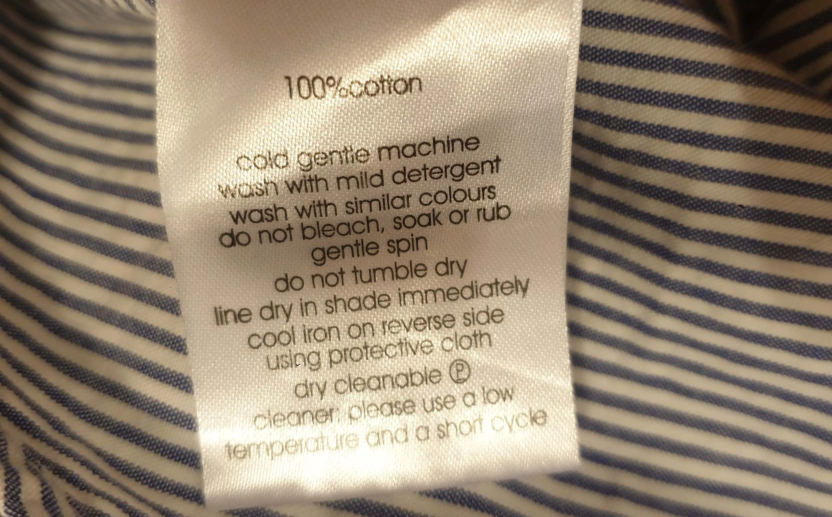 Gorman blue and white striped sleeveless top size 12