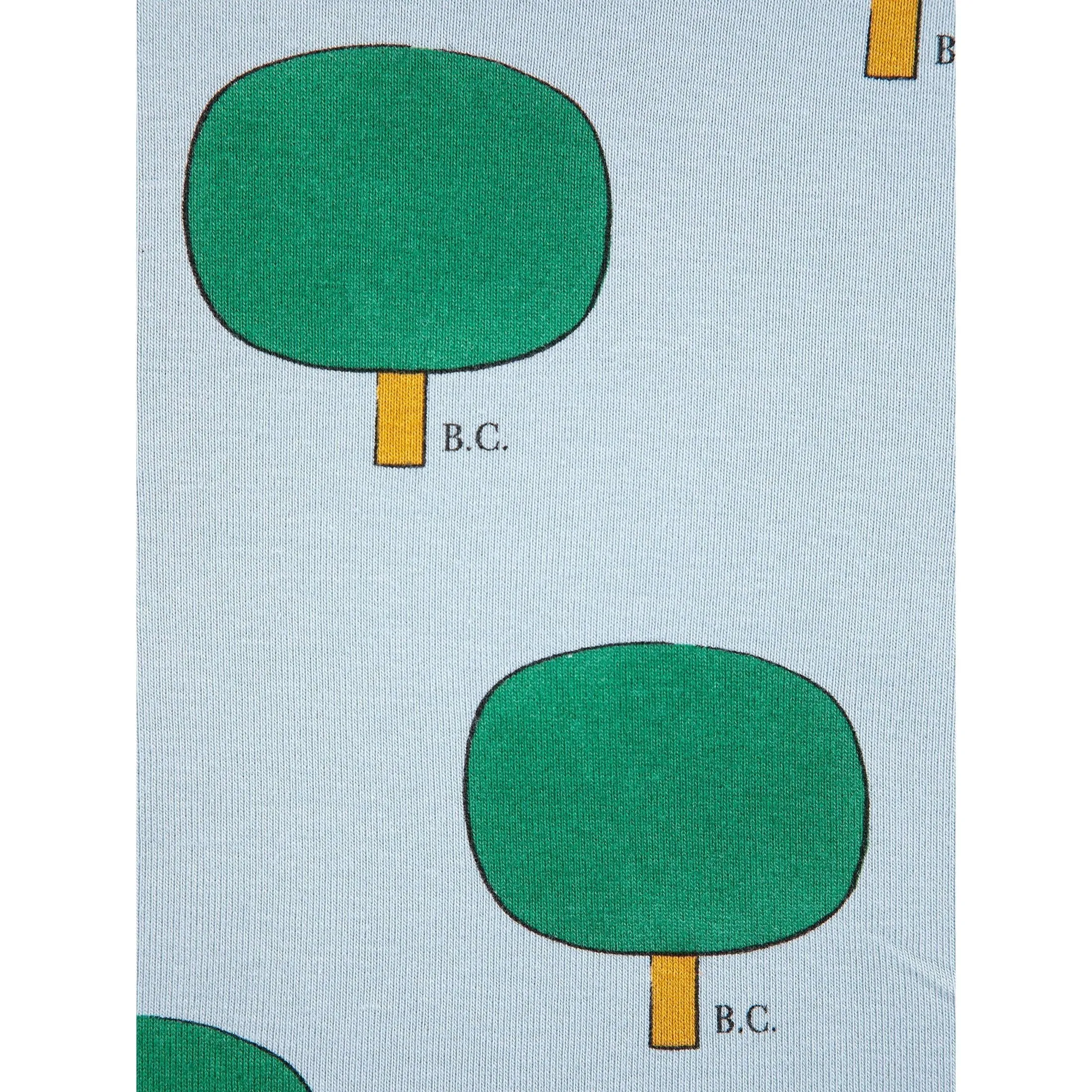 Green Tree All Over Turtle Neck T-Shirt