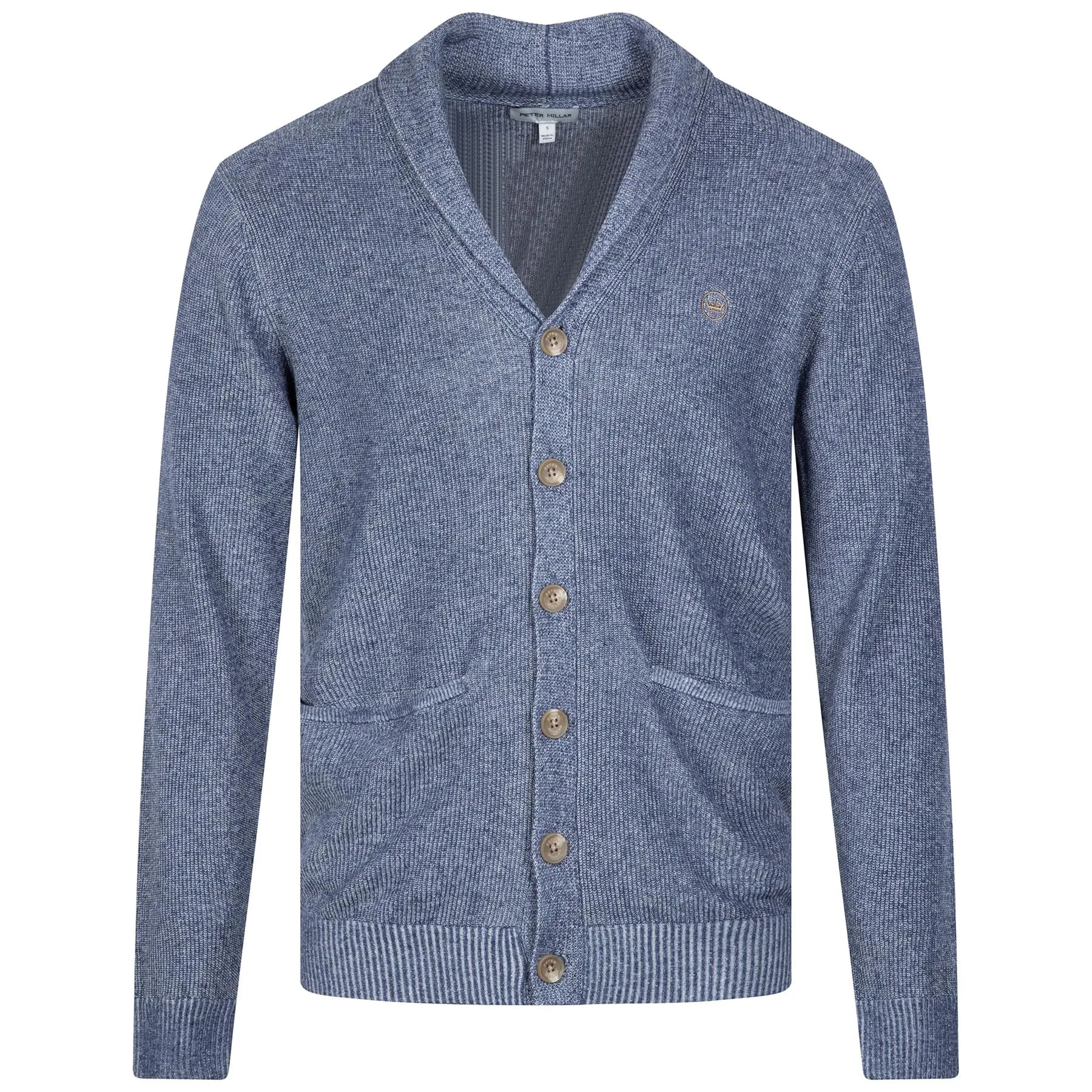 Harbor Shawl Cardigan Washed Indigo