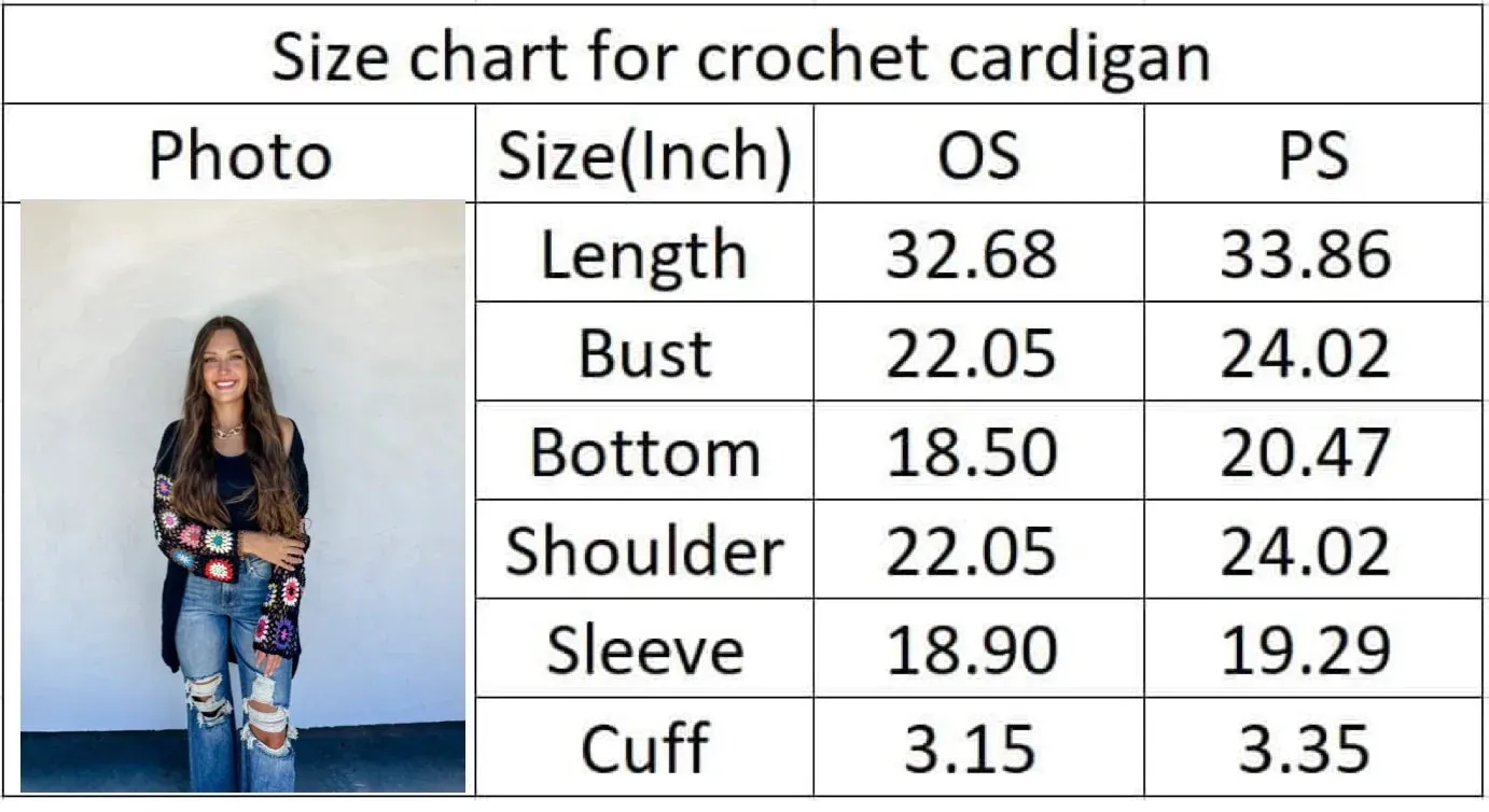 Hazel Blues® |  Crochet Sleeve Cardigan In Assorted Colors