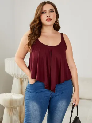 Hazel Blues® | Double-Strap Scoop Neck Cami