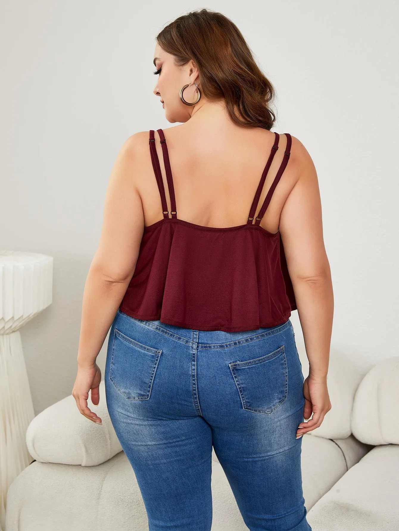 Hazel Blues® | Double-Strap Scoop Neck Cami