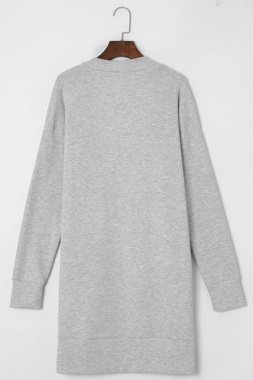 Hazel Blues® |  Pocketed Open Front Long Sleeve Cardigan