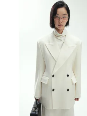 Hourglass Wool Skirt Suit
