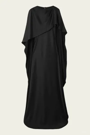 Izel Cape Gown in Black