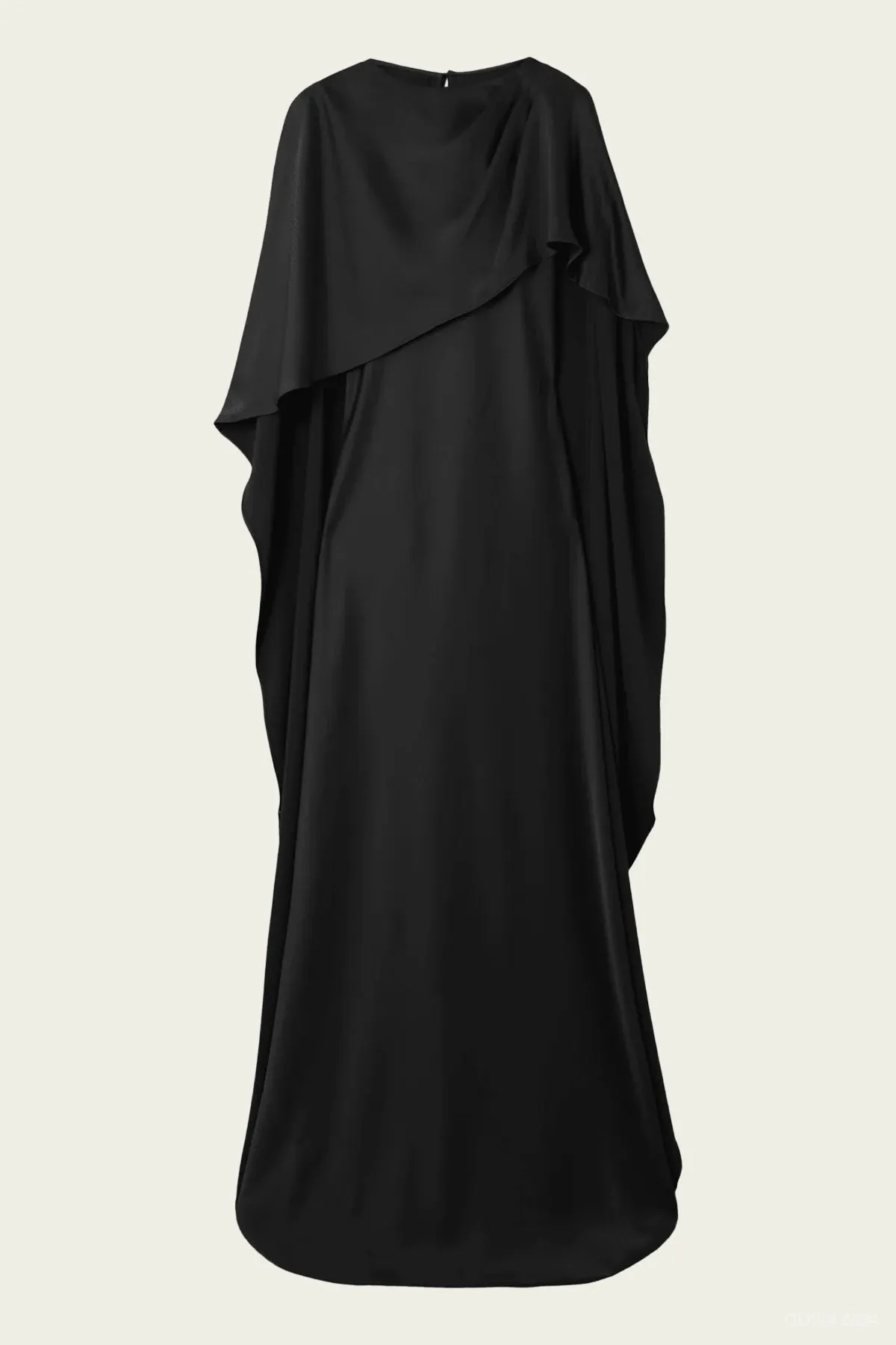 Izel Cape Gown in Black