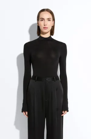 Jersey Mock Neck Bodysuit