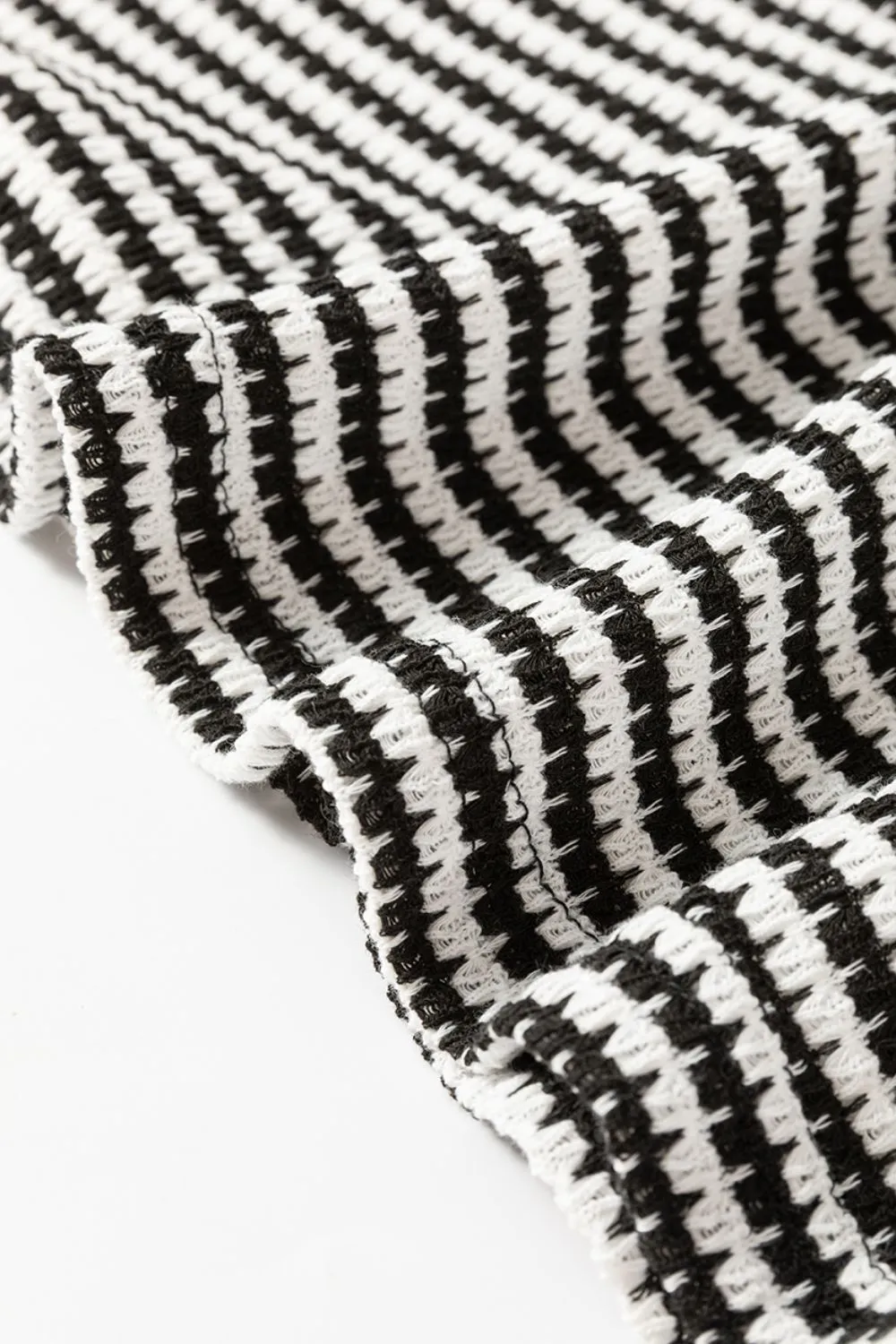 Jessie Jo Striped Round Neck Long Sleeve Top