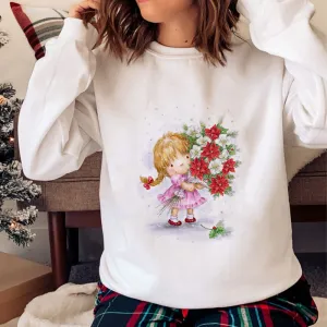 Jolly Christmas O-Neck White Sweater A