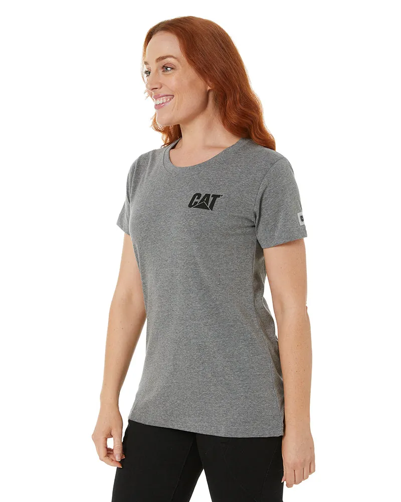 Ladies Trademark SS Tee - Dark Heather Grey