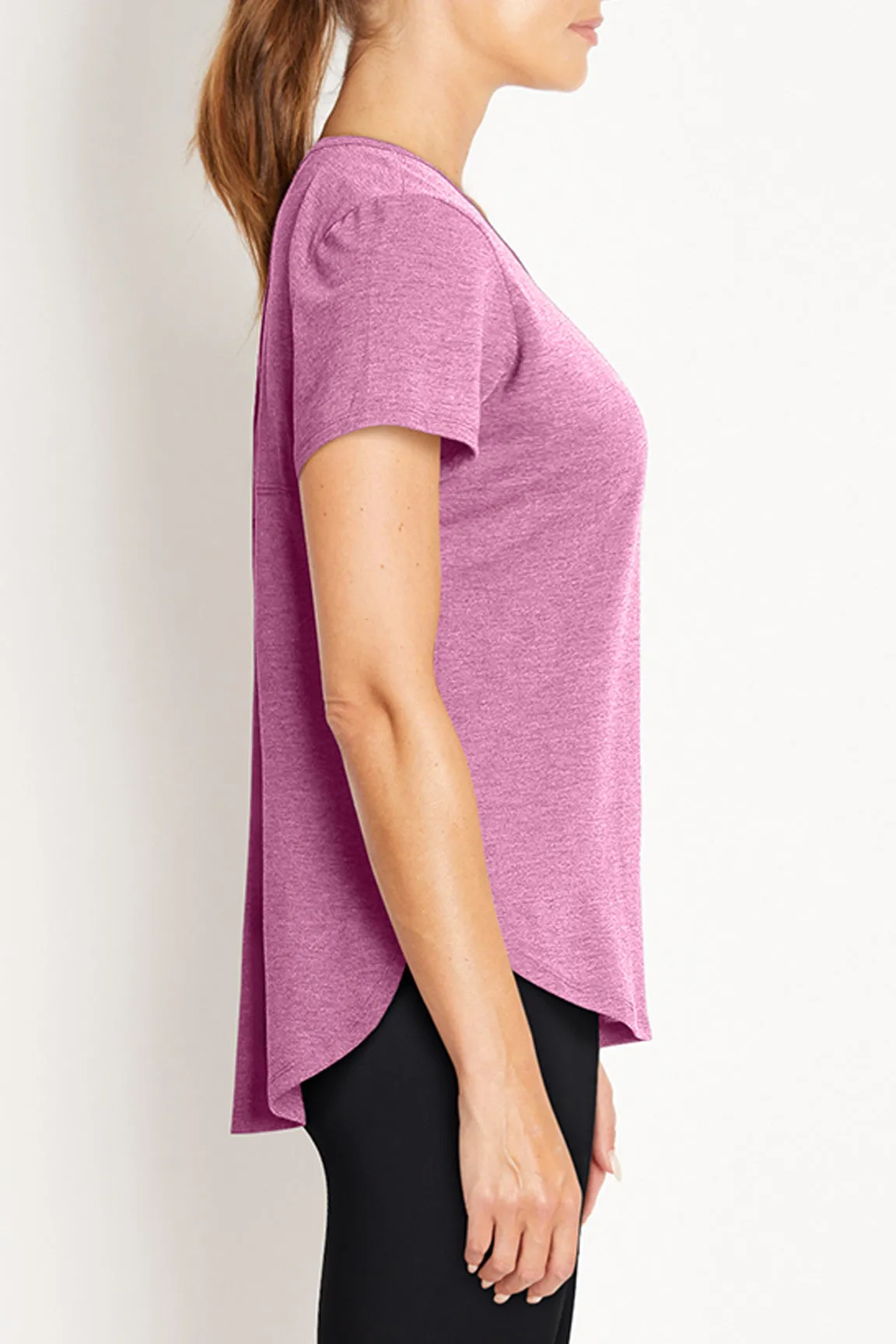 Leah Short Sleeve (H. Fuchsia Pink)