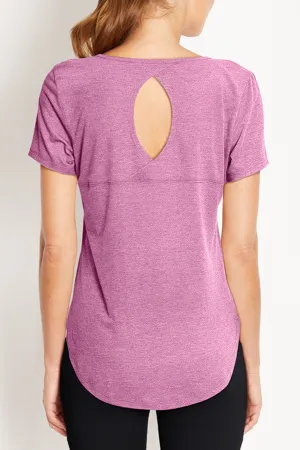Leah Short Sleeve (H. Fuchsia Pink)