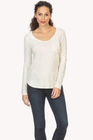 Lilla P Long Sleeve Scoop Neck Tee