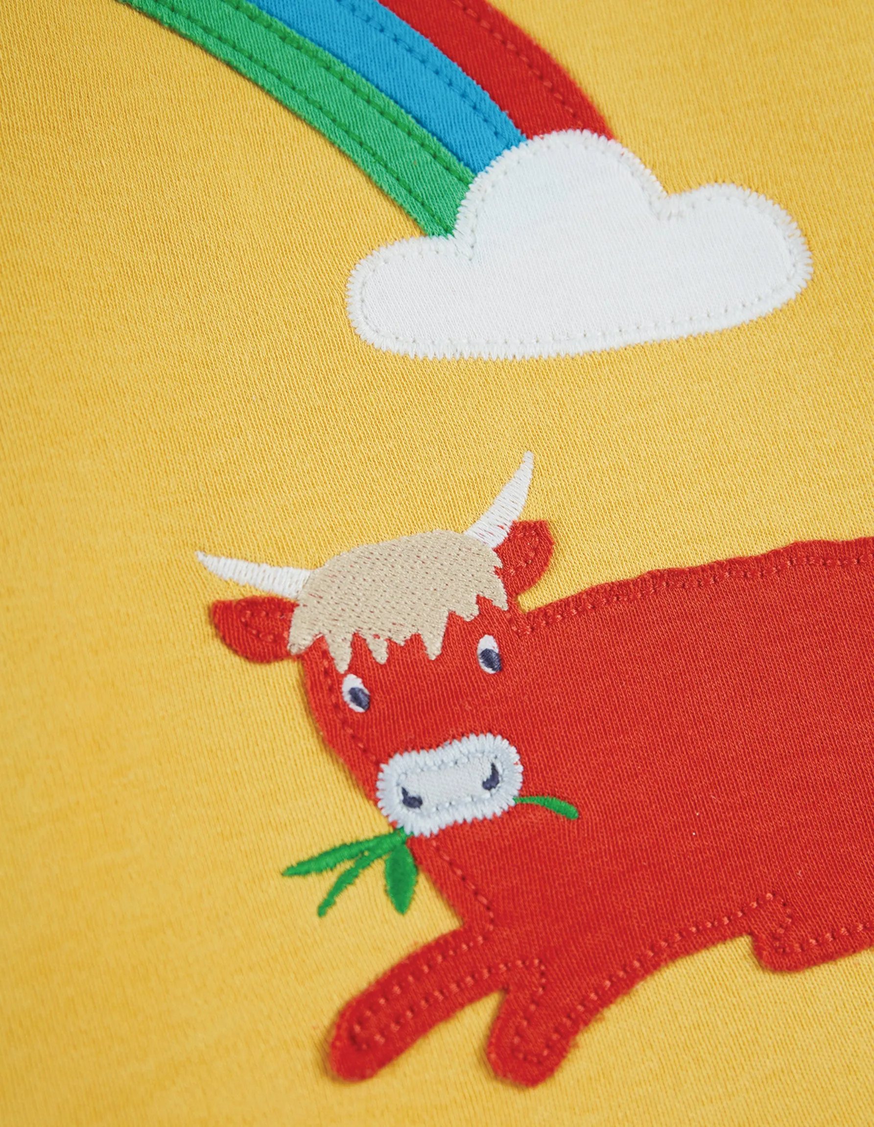 Little Discovery Applique Top - Bumble Bee/Cow