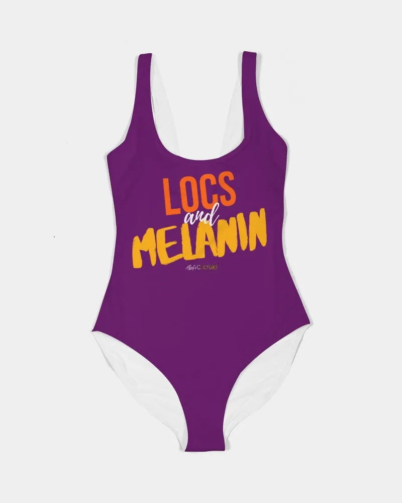 LOCS and MELANIN Women's One-Piece Swimsuit