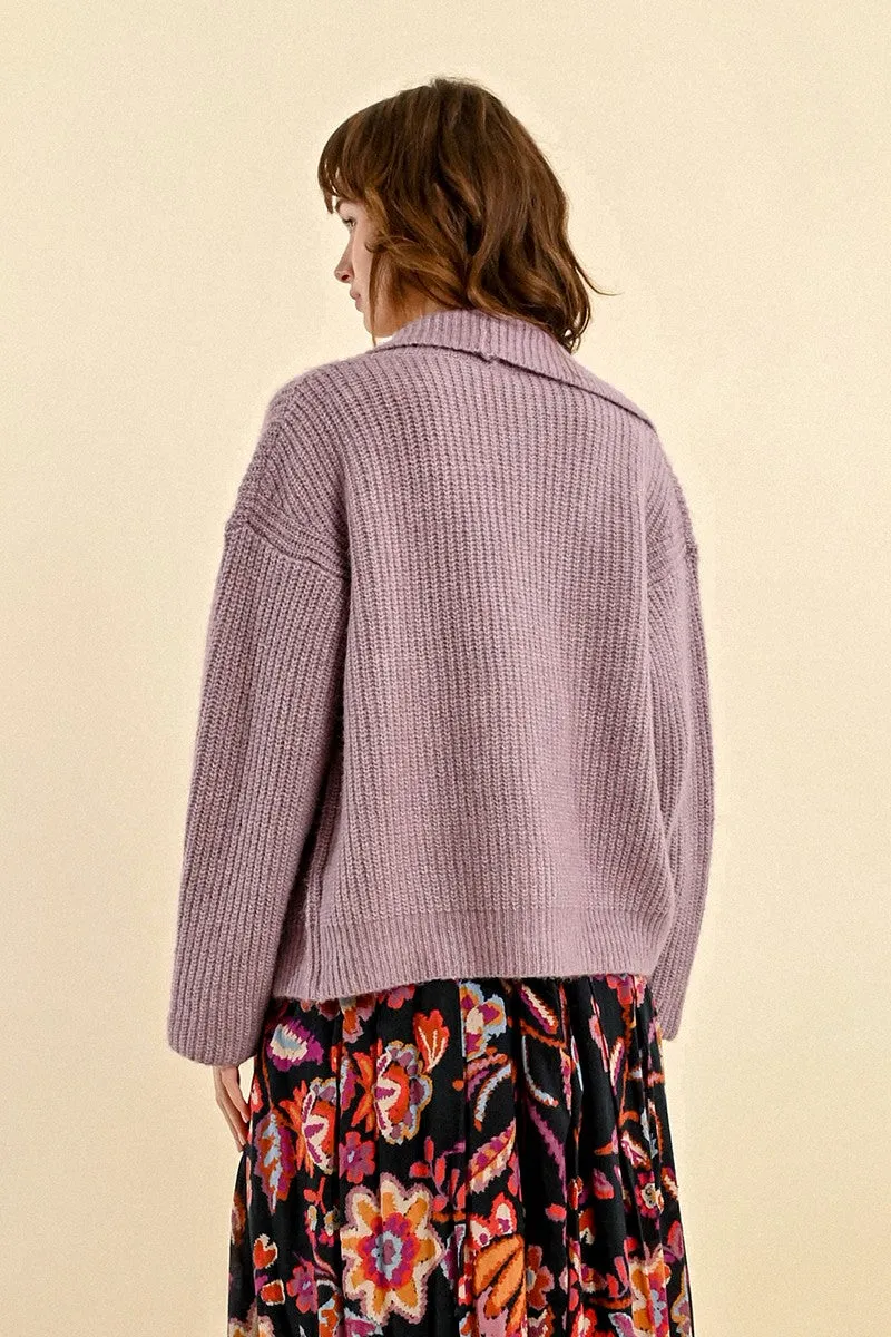 LOOSE KNITTED CARDIGAN