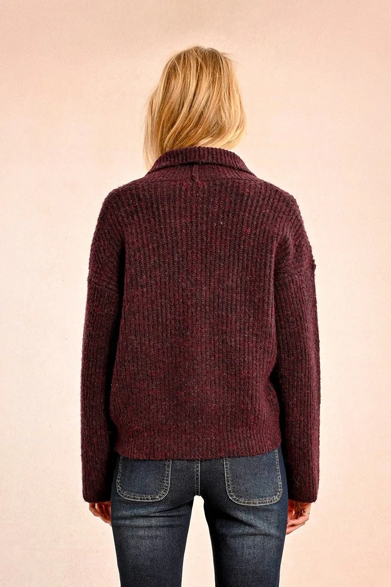 LOOSE KNITTED CARDIGAN