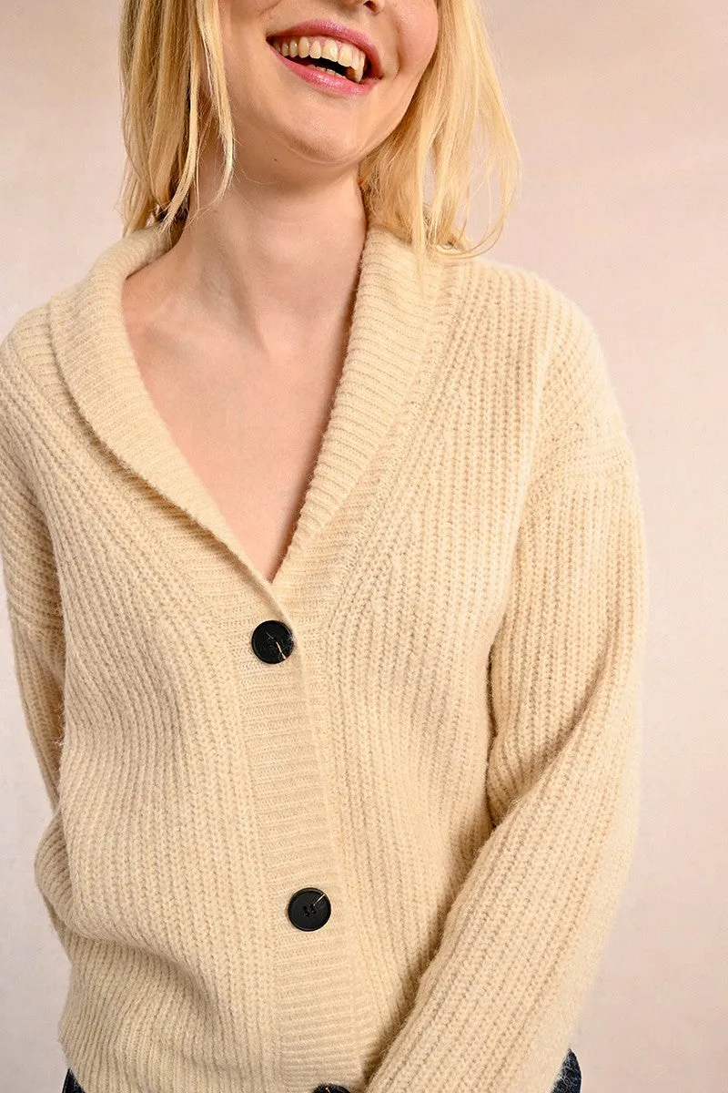 LOOSE KNITTED CARDIGAN