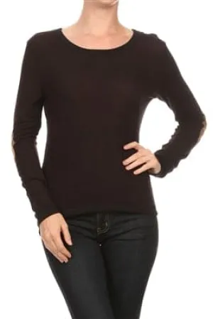 L/S Scoop Neck Top Black - Pack of 6