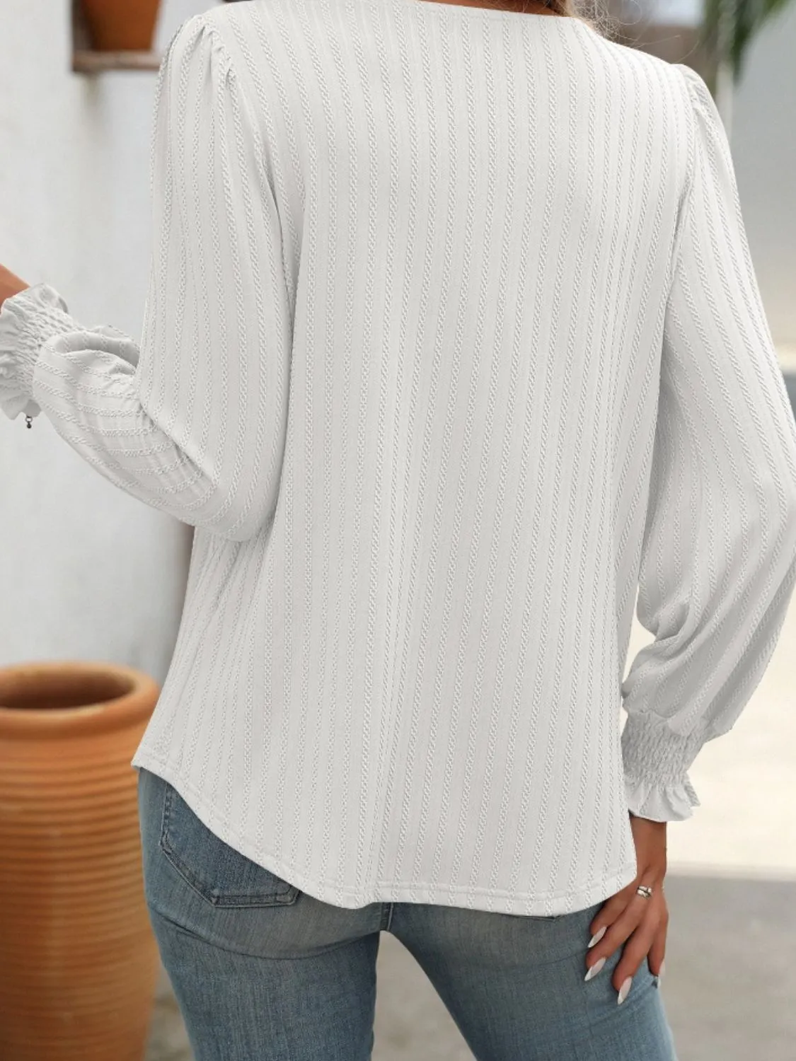 Mandy Square Neck Lantern Sleeve Top (7 Colors)