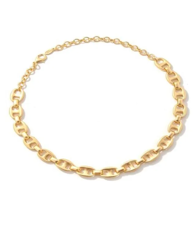 Mariner Link Gold Necklace