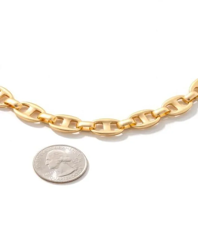 Mariner Link Gold Necklace