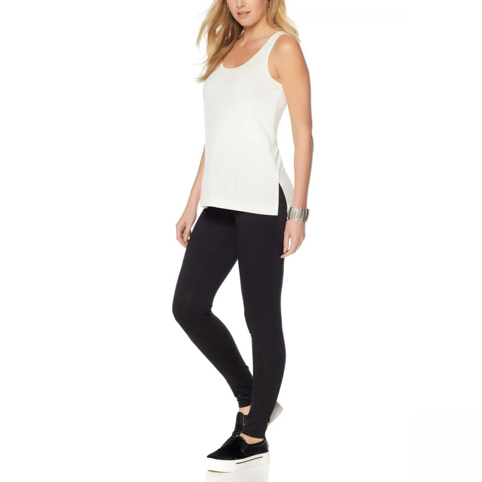 MarlaWynne WynneLayers 2 Pack Women's Essential Stretch Layering Tank Tops