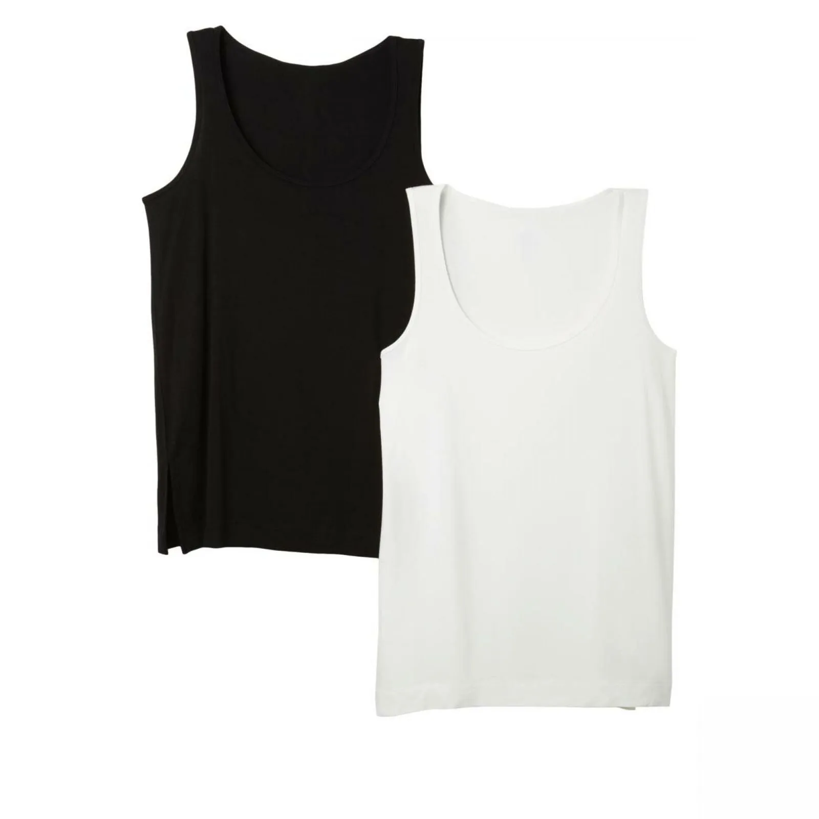 MarlaWynne WynneLayers 2 Pack Women's Essential Stretch Layering Tank Tops