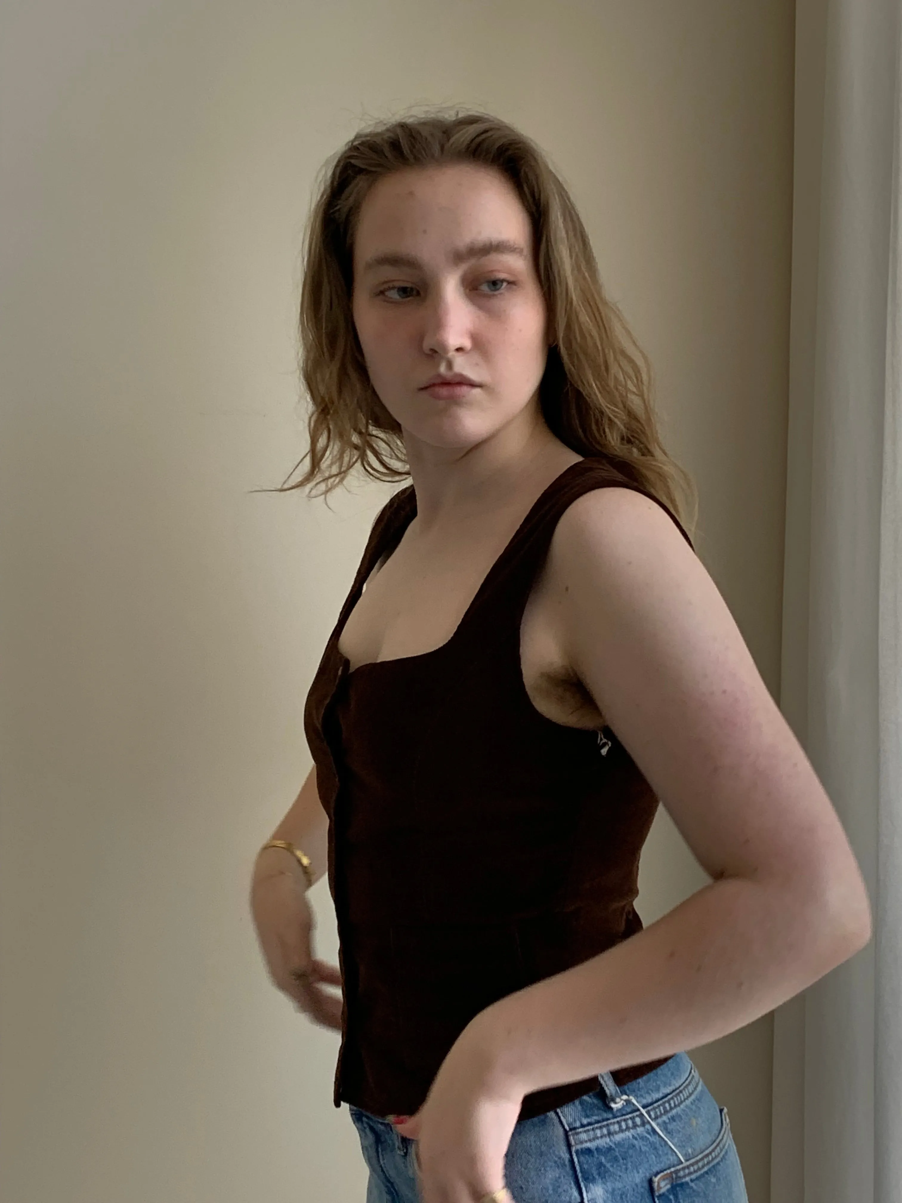 meadows corduroy vest top
