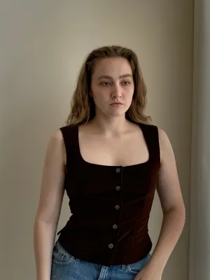 meadows corduroy vest top