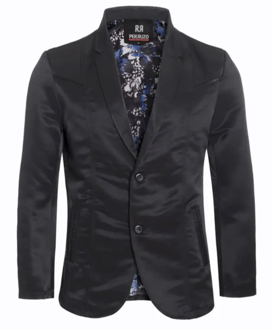 Men's Western Black Blazer