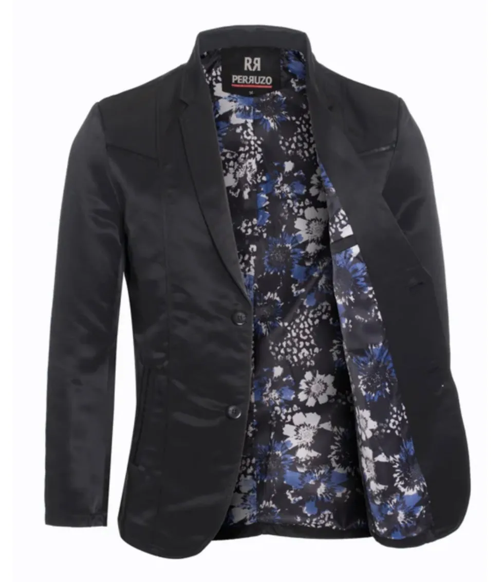 Men's Western Black Blazer