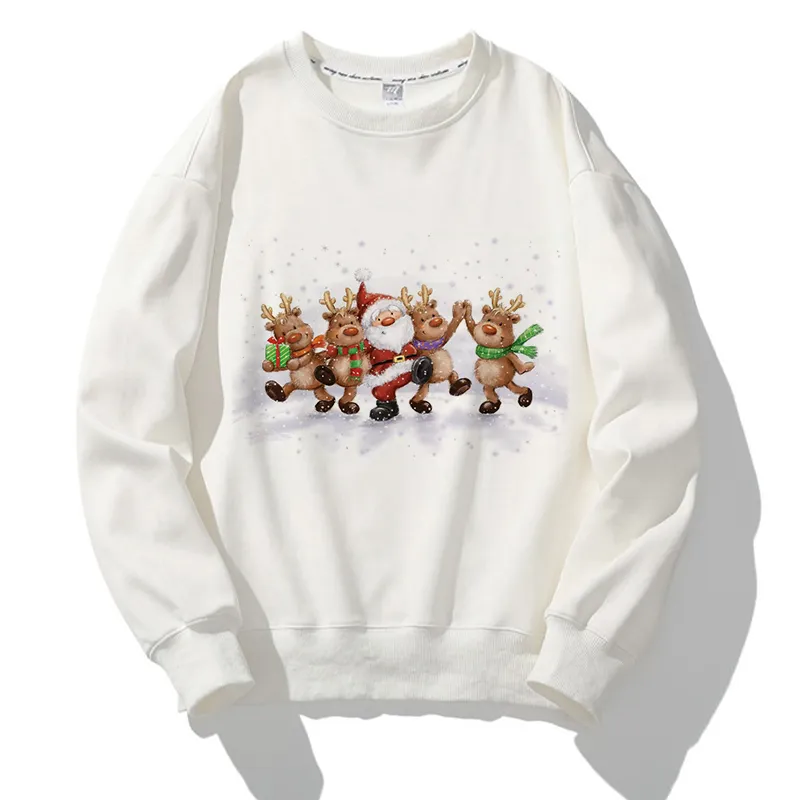 Merry Christmas O-Neck White Sweater G