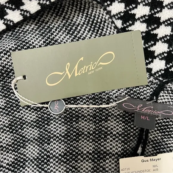 Metric New York Knits Houndstooth Cardigan