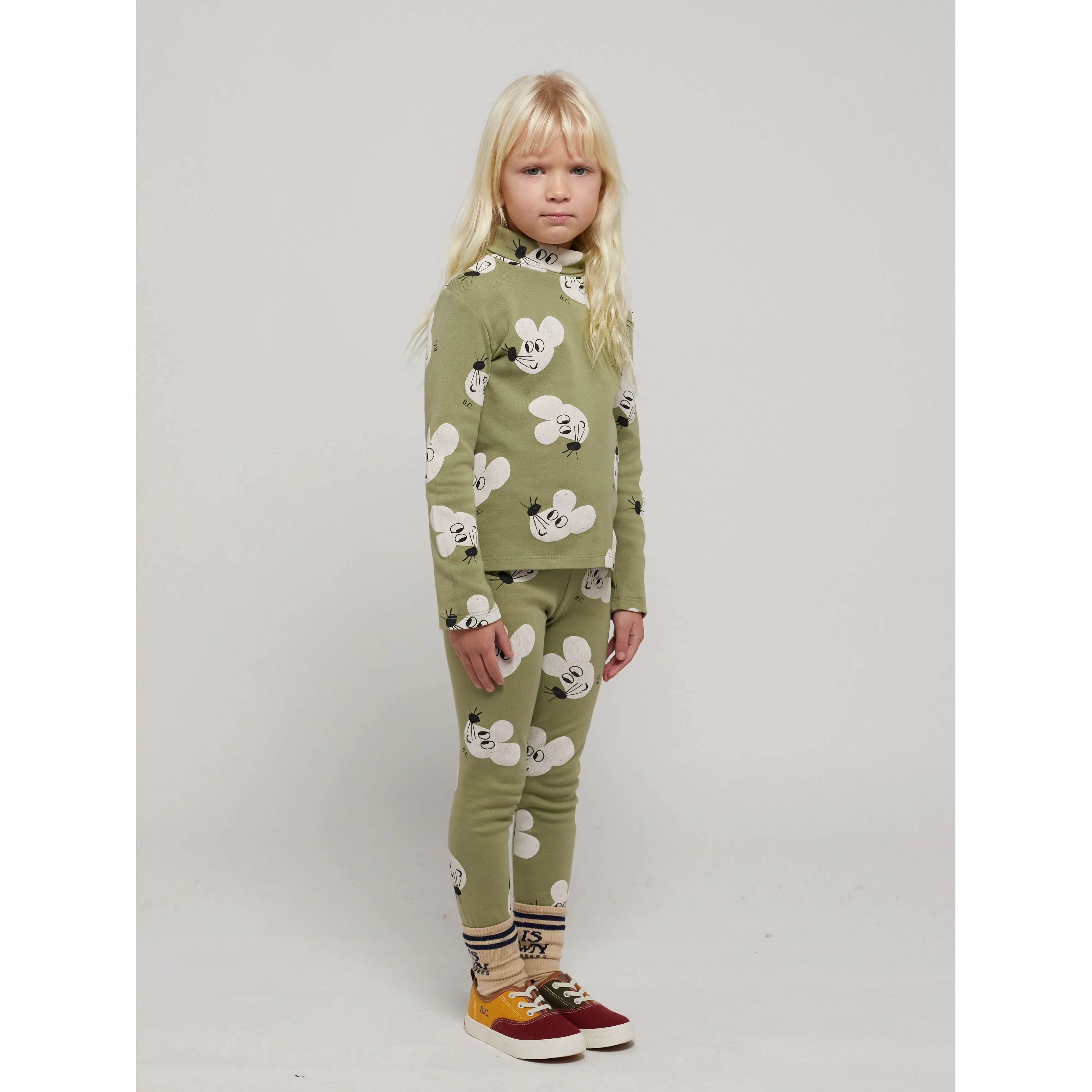 Mouse All Over Turtle Neck T-Shirt