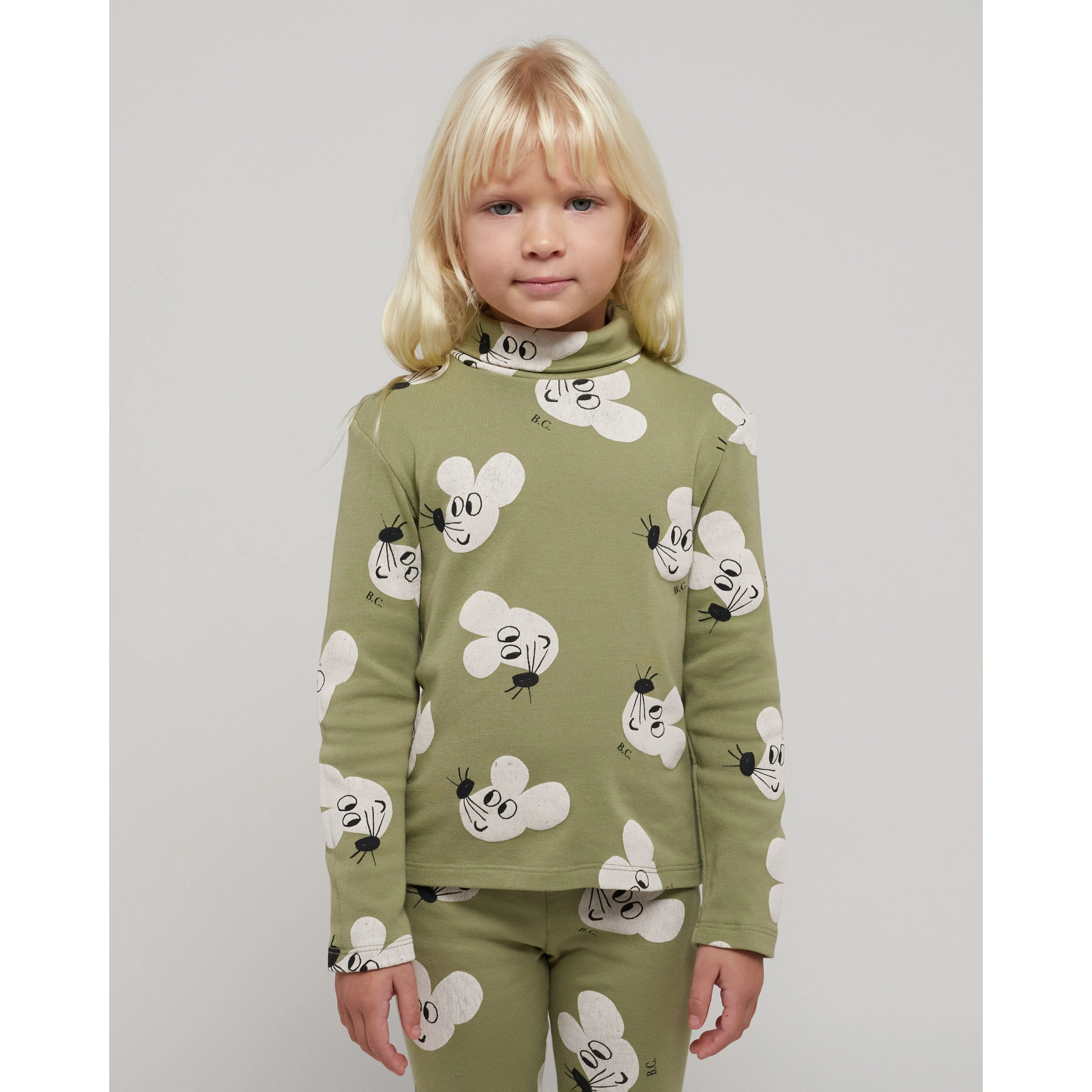 Mouse All Over Turtle Neck T-Shirt