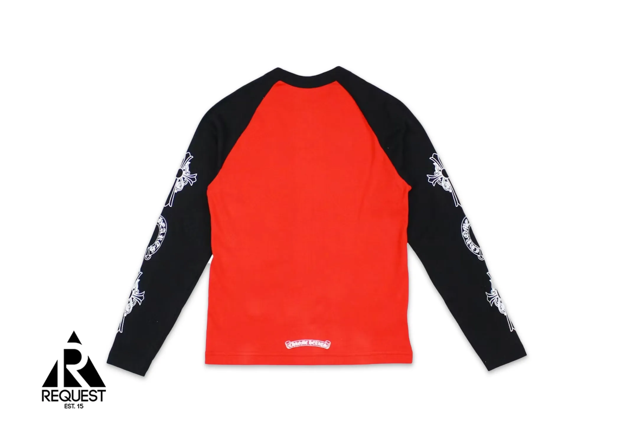 Neck Logo Baseball L/S Tee "Red/Black"
