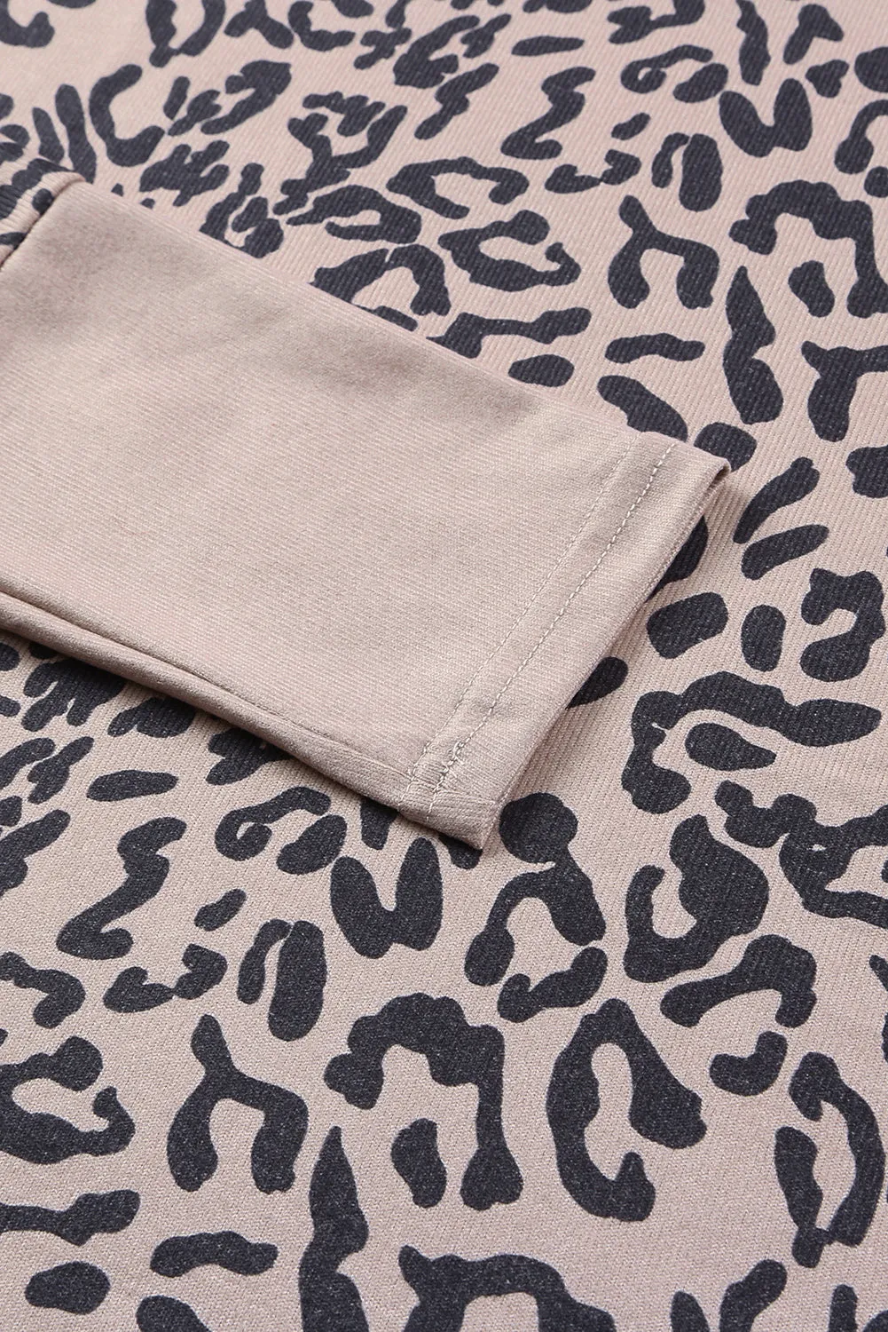 Oakley Leopard Open Front Long Sleeve Cover-Up
