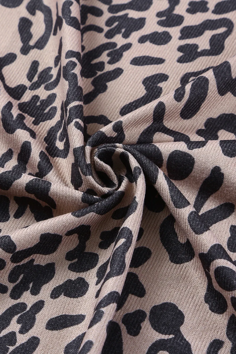 Oakley Leopard Open Front Long Sleeve Cover-Up