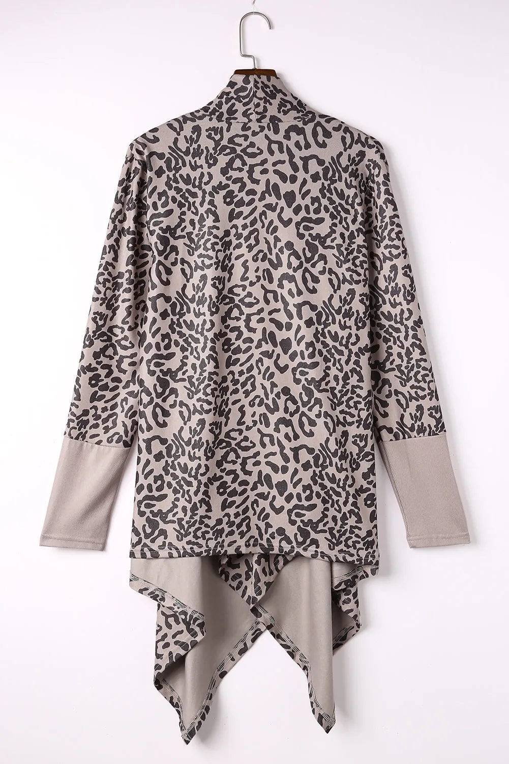 Oakley Leopard Open Front Long Sleeve Cover-Up