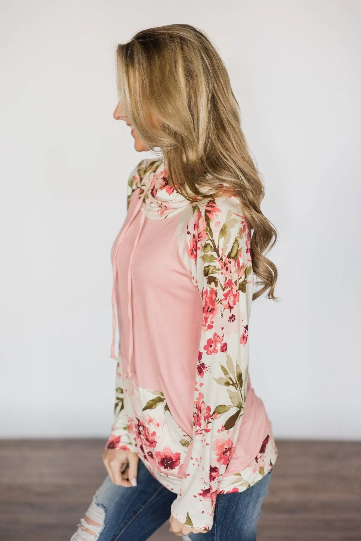 One Sweet Day Floral Cowl Neck Top