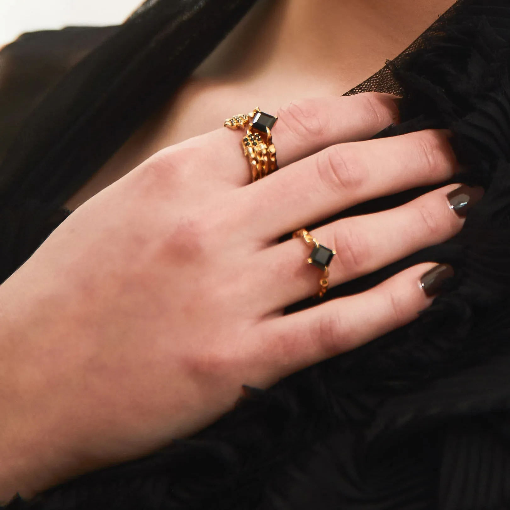 Onyx Stem Ring