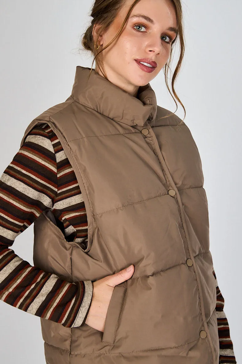 Parka sin Mangas Violeta Woman by Eclipse