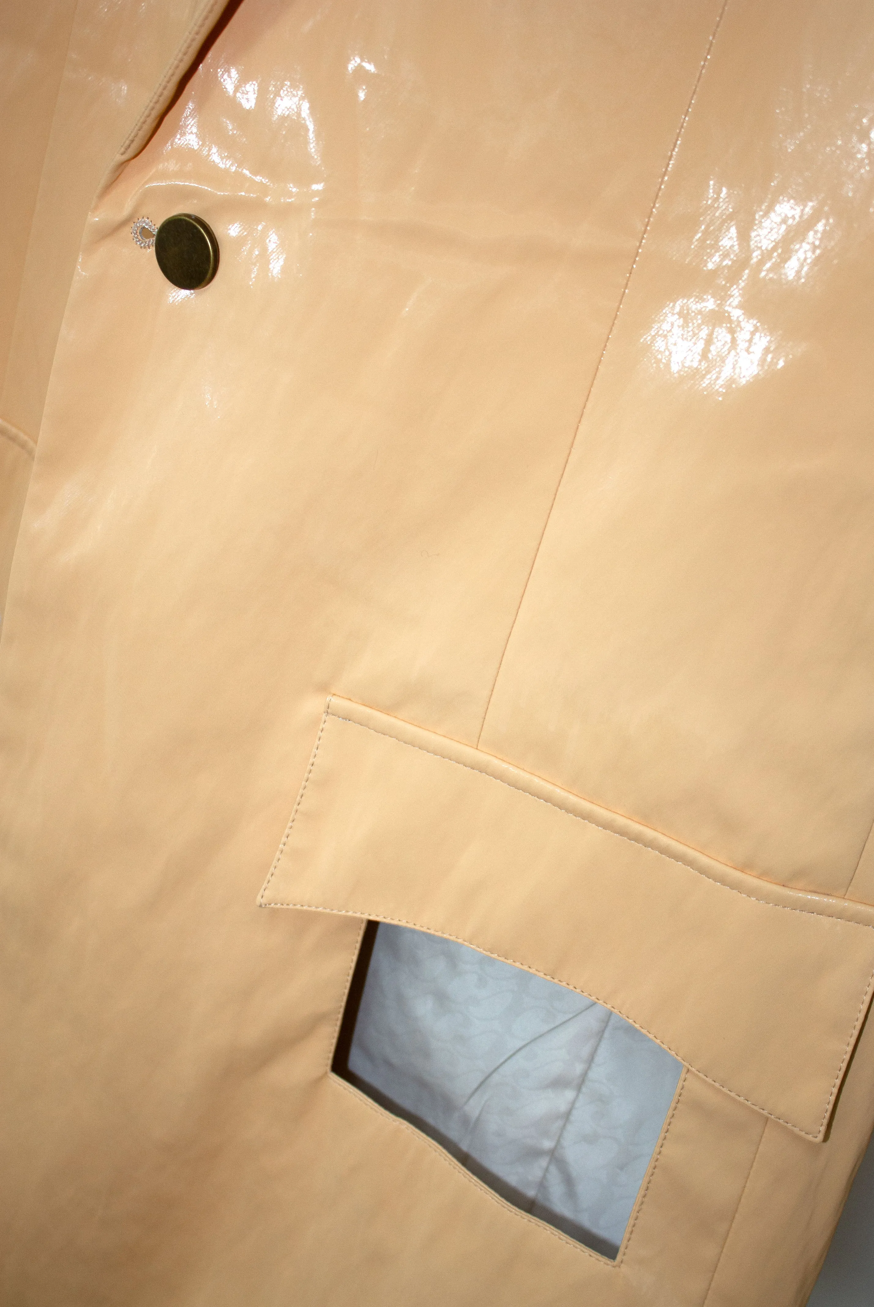 Peephole Suit in Apricot