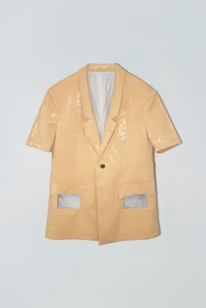 Peephole Suit in Apricot